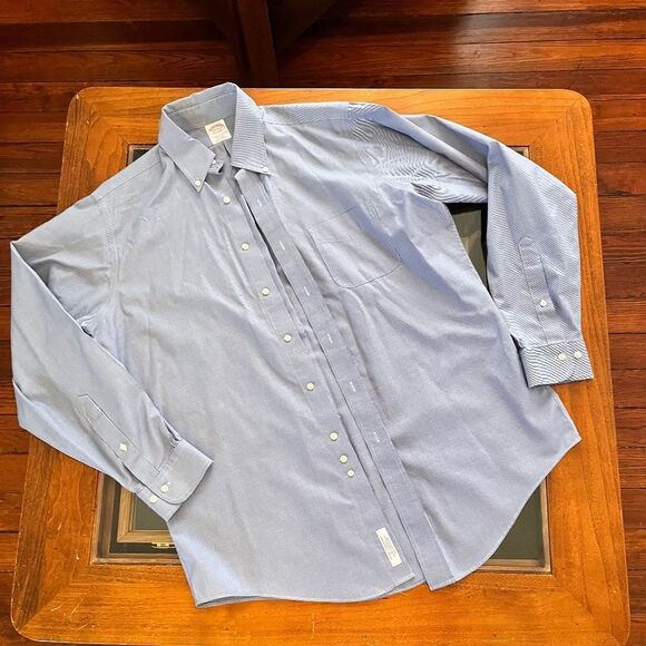 Brooks Brothers Other - Brooks Brothers Neck 15.5 - 4/5 Polo Shirt Dress Shirt Button Up Blue White